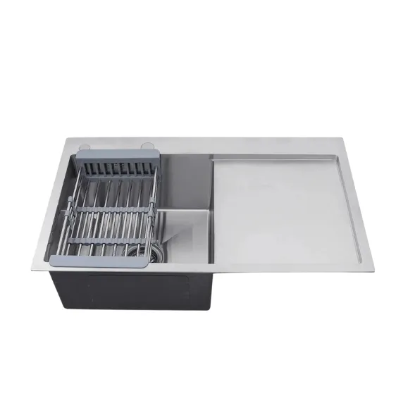 [404020014] HAND MADE BOWL WITH TRAY SINK - 36X18