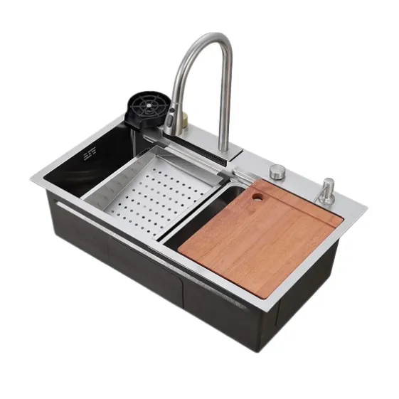 [404020018] VOLA Hand Made Sink With C/Board S/Mixer SS - 75X45