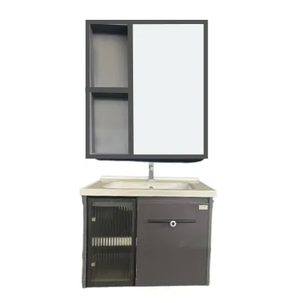 [403010002] Mirror Cabinet W/Glass Door 2Pcs Se